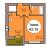 1-комн. кв. по ул. Шахматная, 2В кв. 73 в Калининграде